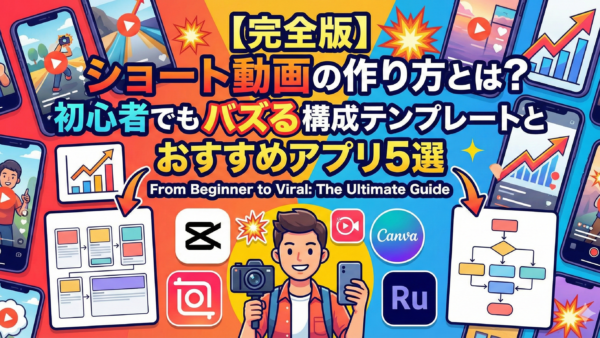 【完全版】ショート動画の作り方とは？初心者でもバズる構成テンプレートとおすすめアプリ5選