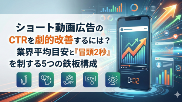ショート動画広告のCTRを劇的に改善するには？業界平均目安と「冒頭2秒」を制する5つの鉄板構成