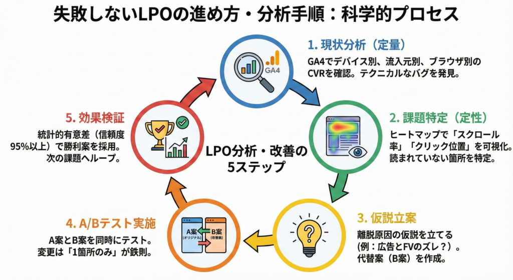 失敗しないLPOの進め方・分析手順