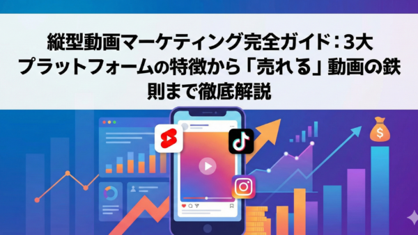 縦型動画マーケティング完全ガイド：3大プラットフォームの特徴から「売れる」動画の鉄則まで徹底解説