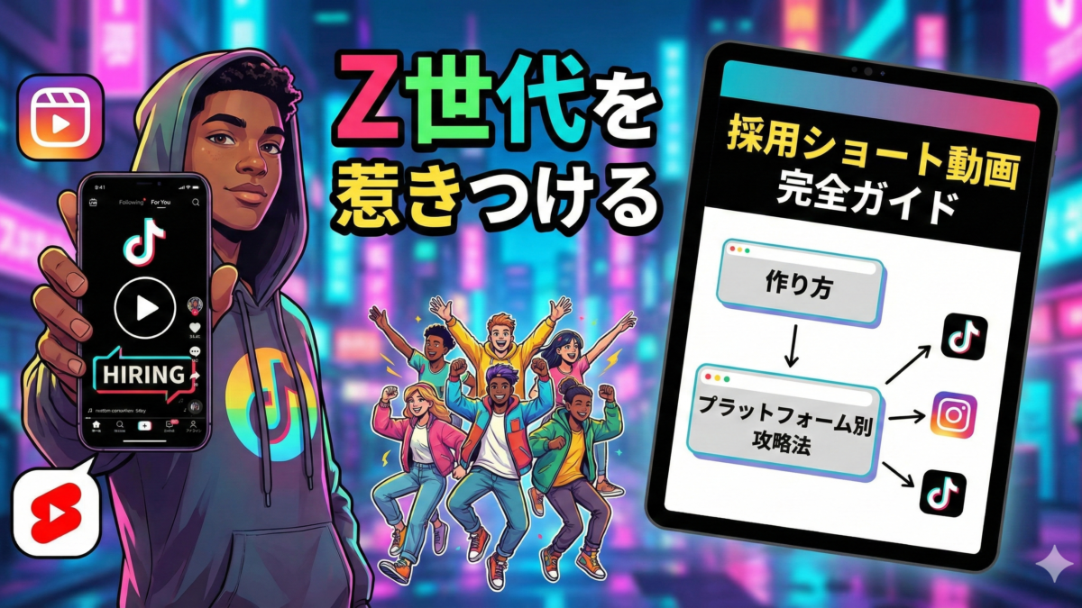 採用ショート動画完全ガイド:Z世代を惹きつける作り方とプラットフォーム別攻略法