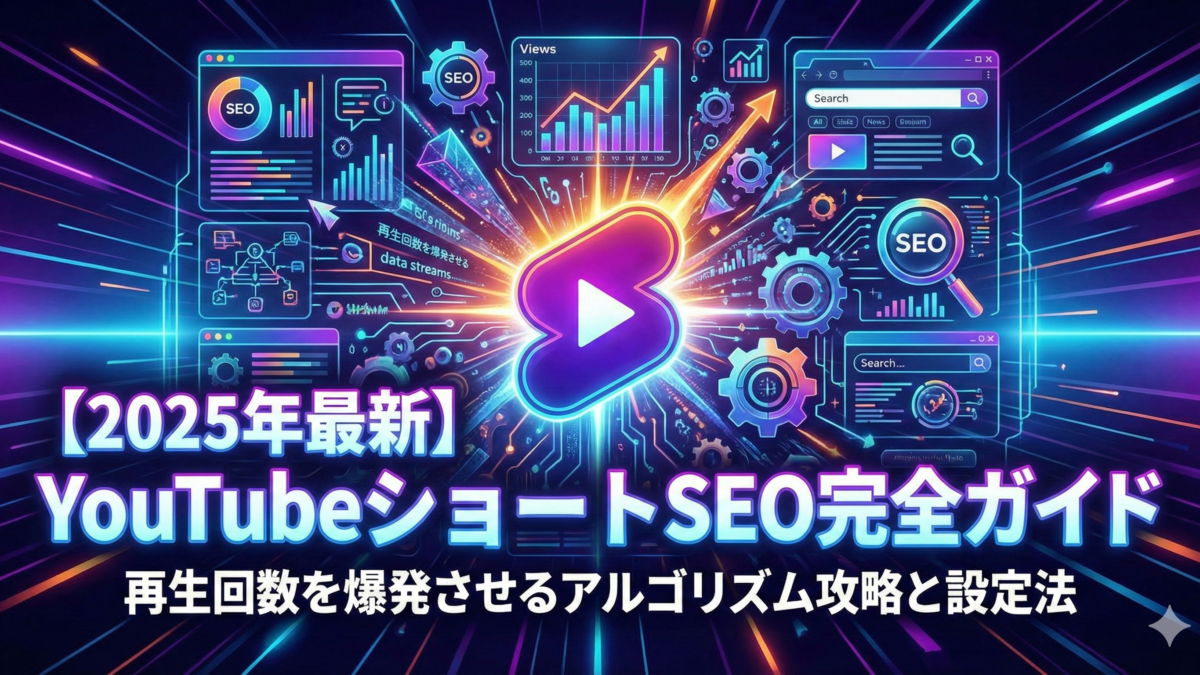 【2025年最新】YouTubeショートSEO完全ガイド｜再生回数を爆発させるアルゴリズム攻略と設定法