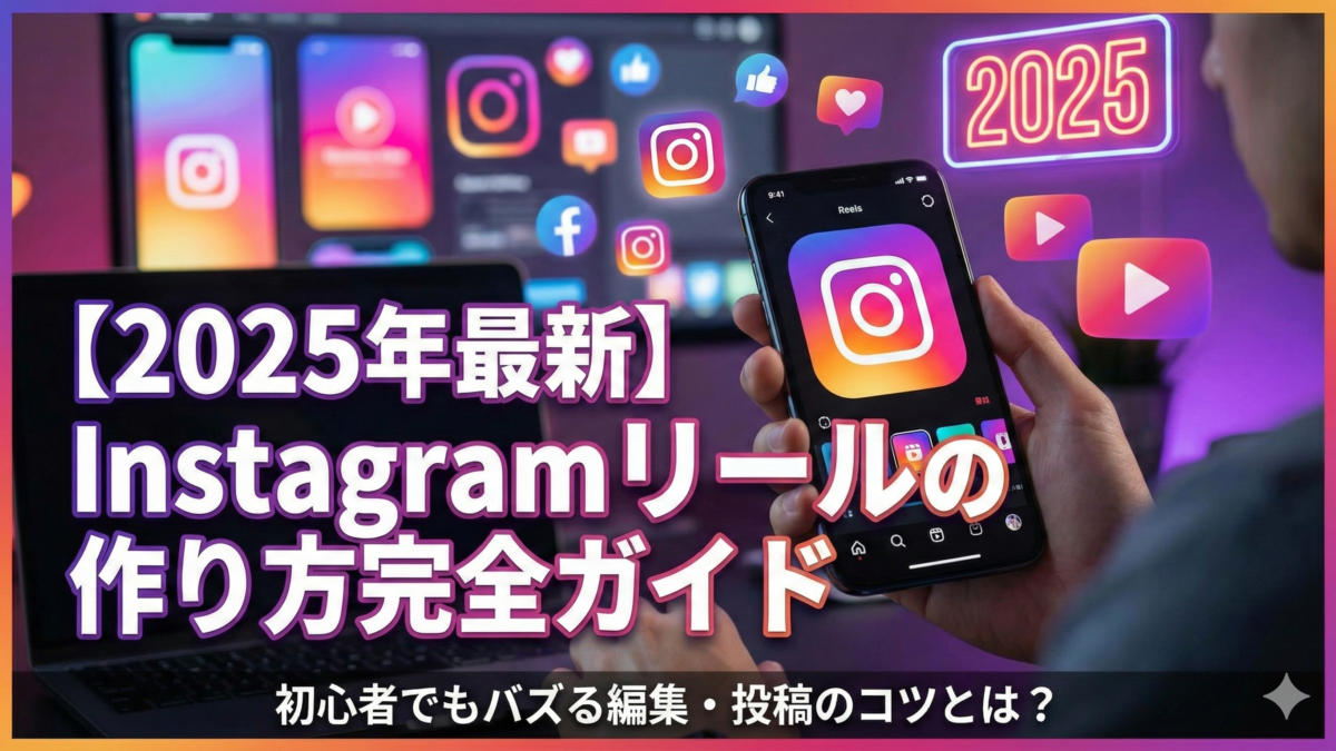 【2025年最新】Instagramリールの作り方完全ガイド|初心者でもバズる編集・投稿のコツとは?
