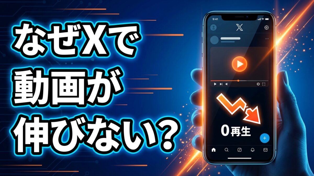 なぜXで動画が伸びない？9割が見落とす「3秒の罠」と正攻法