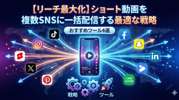 【リーチ最大化】ショート動画を複数SNSに一括配信する最適な戦略とおすすめツール4選
