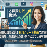 【採用担当者必見】採用ショート動画で応募数を増やす戦略：効果的な企画・制作のコツと成功事例7選