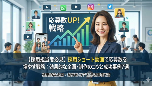 【採用担当者必見】採用ショート動画で応募数を増やす戦略：効果的な企画・制作のコツと成功事例7選