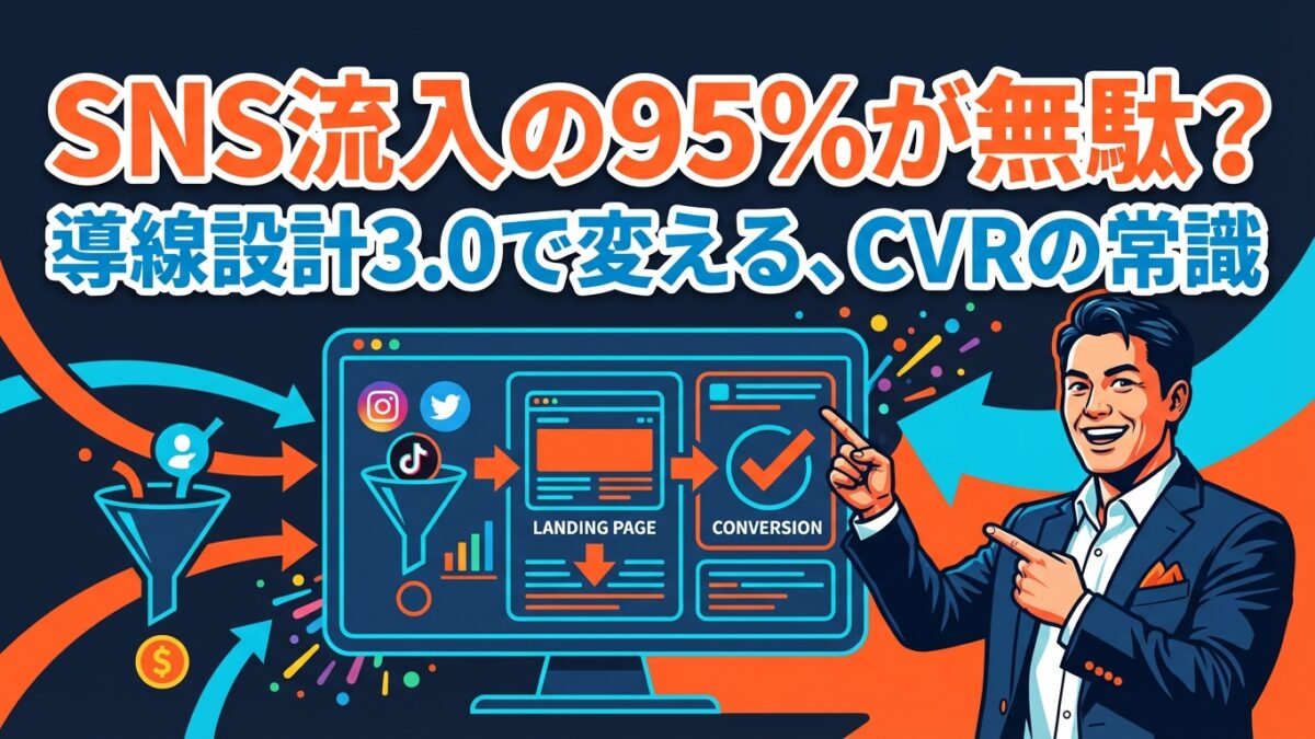 【SNS流入の95%が無駄？】