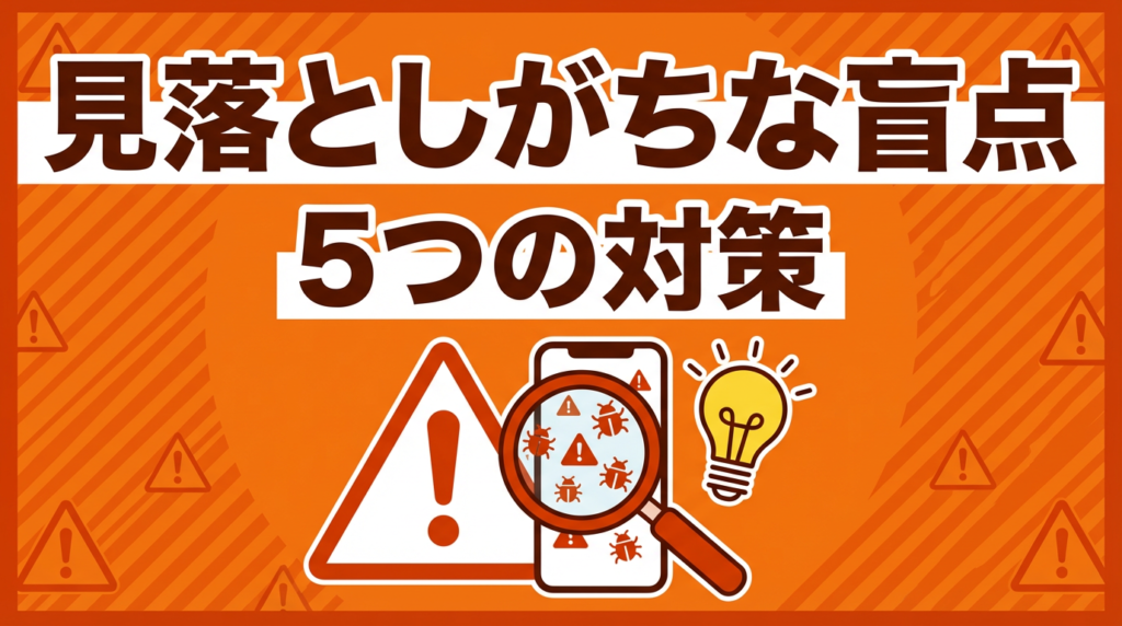 4. 見落としがちな盲点と対策