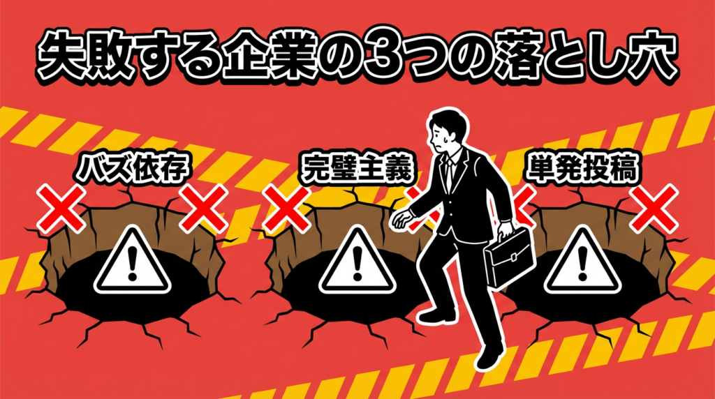 ショート動画で失敗する企業の「3つの落とし穴」