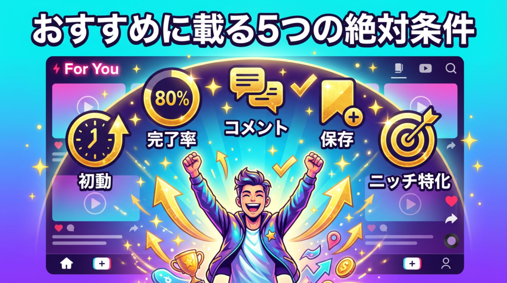 おすすめに載る5つの絶対条件