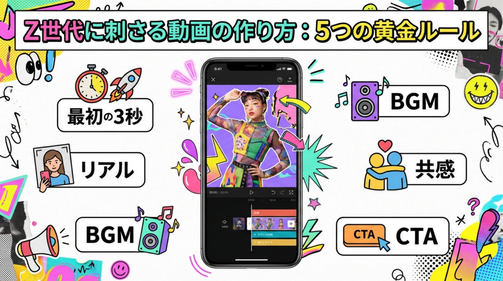 Z世代に刺さる動画の作り方：5つの黄金ルール