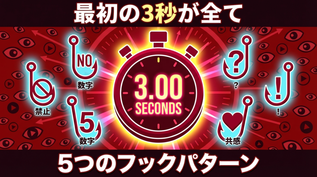 バズる動画を構成する「3秒の法則」と「フック設計」