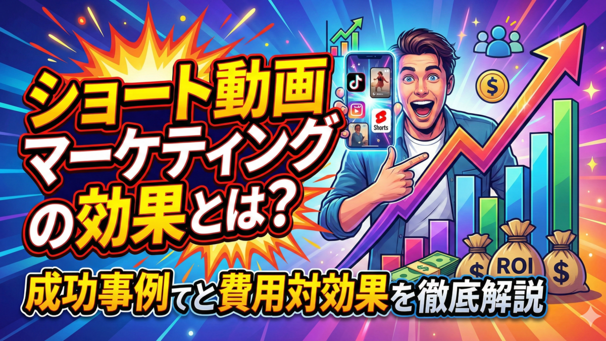 ショート動画マーケティングの効果とは?成功事例と費用対効果を徹底解説