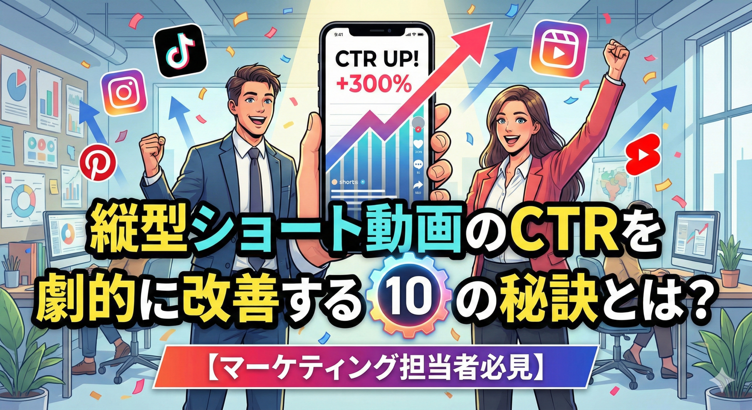 縦型ショート動画のCTRを劇的に改善する10の秘訣とは？【マーケティング担当者必見】