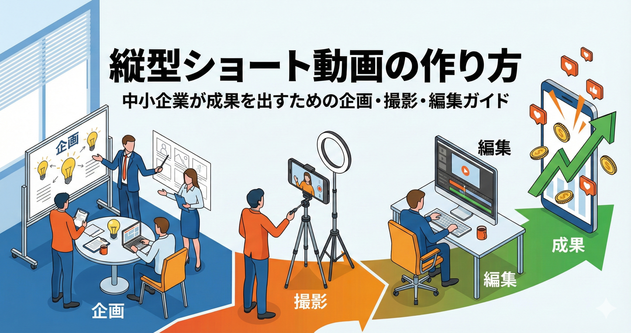 縦型ショート動画の作り方｜中小企業が成果を出すための企画・撮影・編集ガイド