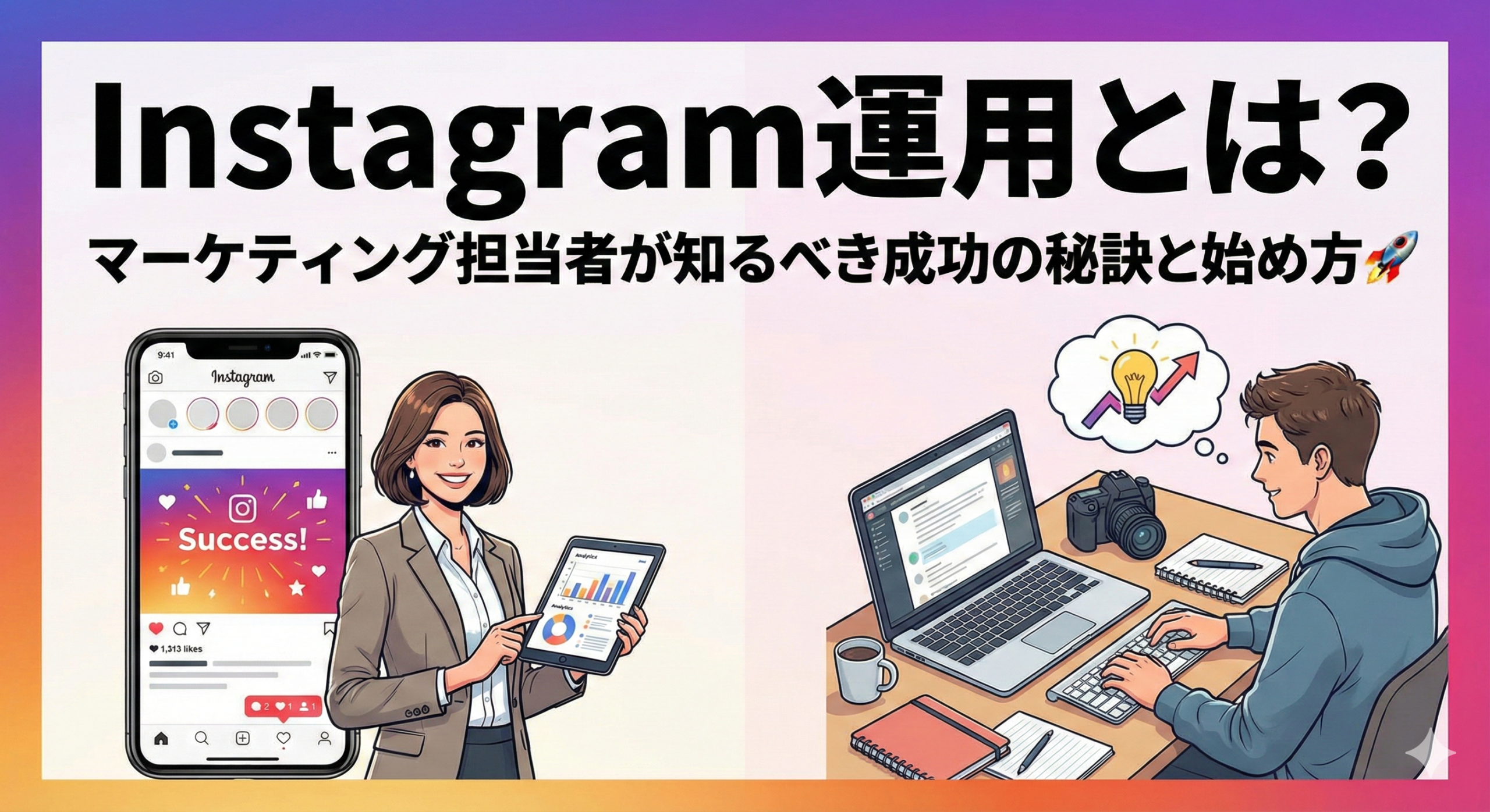 Instagram運用とは？マーケティング担当者が知るべき成功の秘訣と始め方