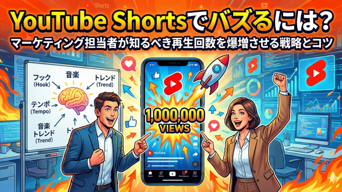 YouTube Shortsでバズるには？マーケティング担当者が知るべき再生回数を爆増させる戦略とコツ