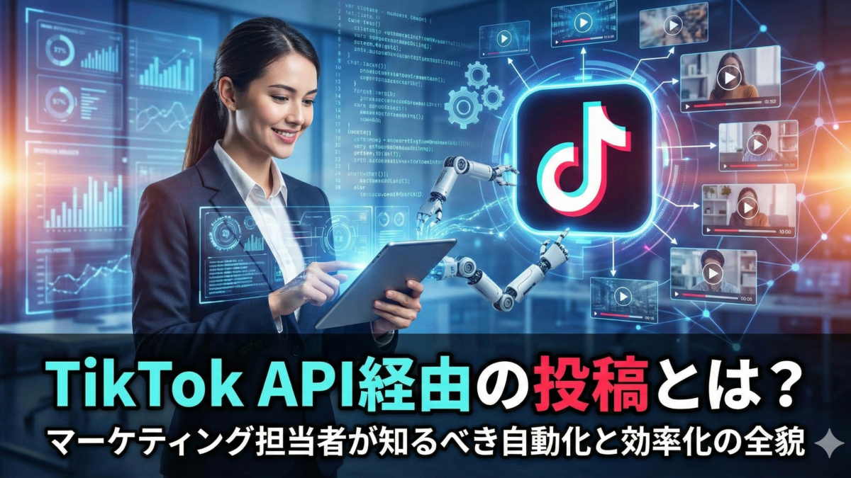 TikTok API経由の投稿とは？マーケティング担当者が知るべき自動化と効率化の全貌