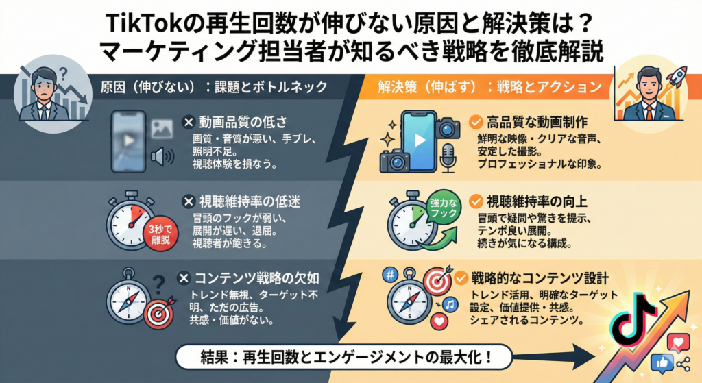 再生回数を増やすためのTikTokアルゴリズム攻略法