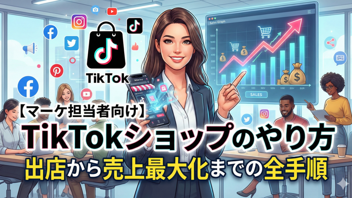 TikTokショップのやり方【マーケ担当者向け】出店から売上最大化までの全手順
