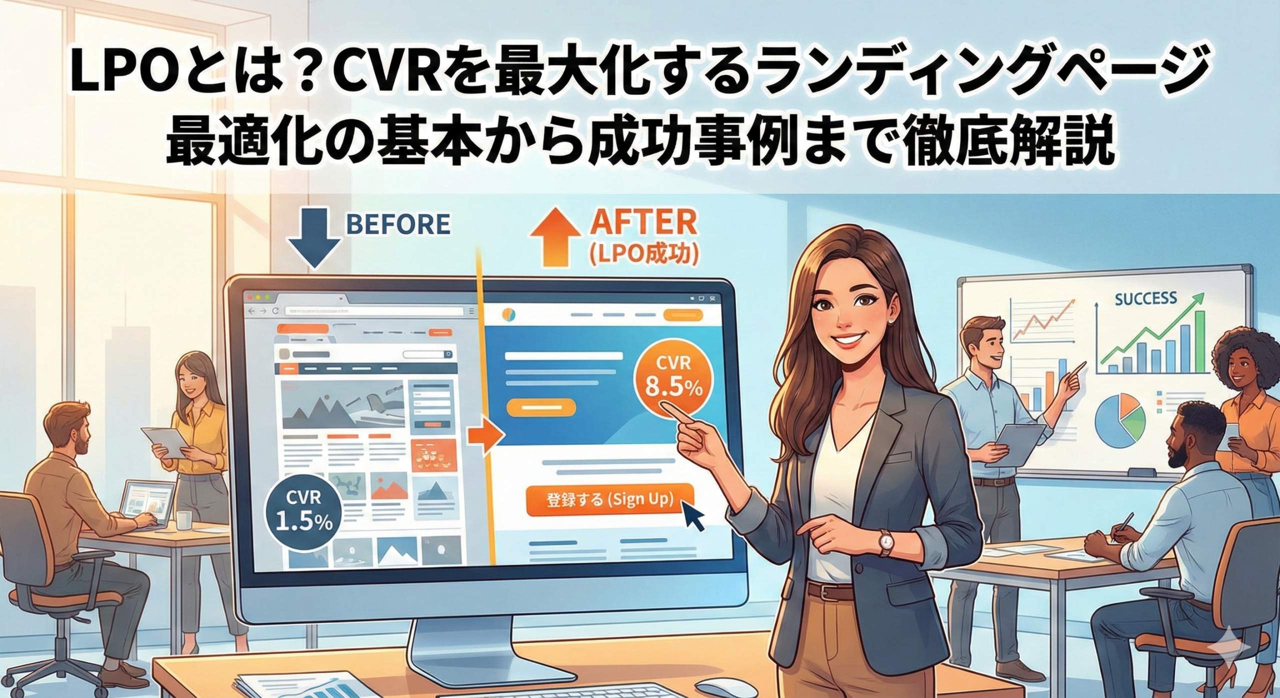 LPOとは？CVRを最大化するランディングページ最適化の基本から成功事例まで徹底解説