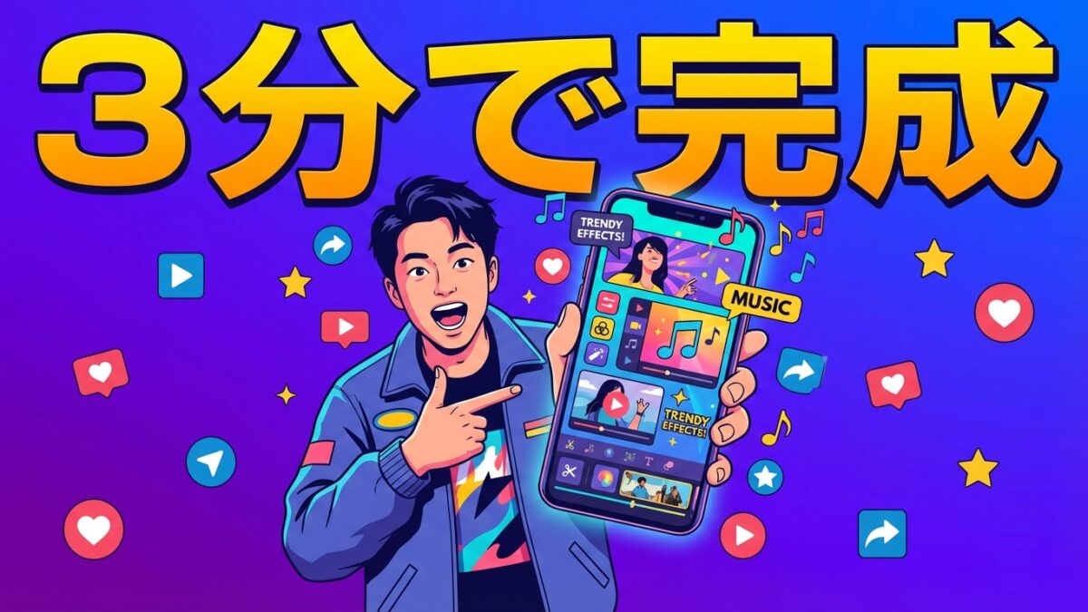 【3分で完成】プロ級リールを量産する、2026年版テンプレート活用術