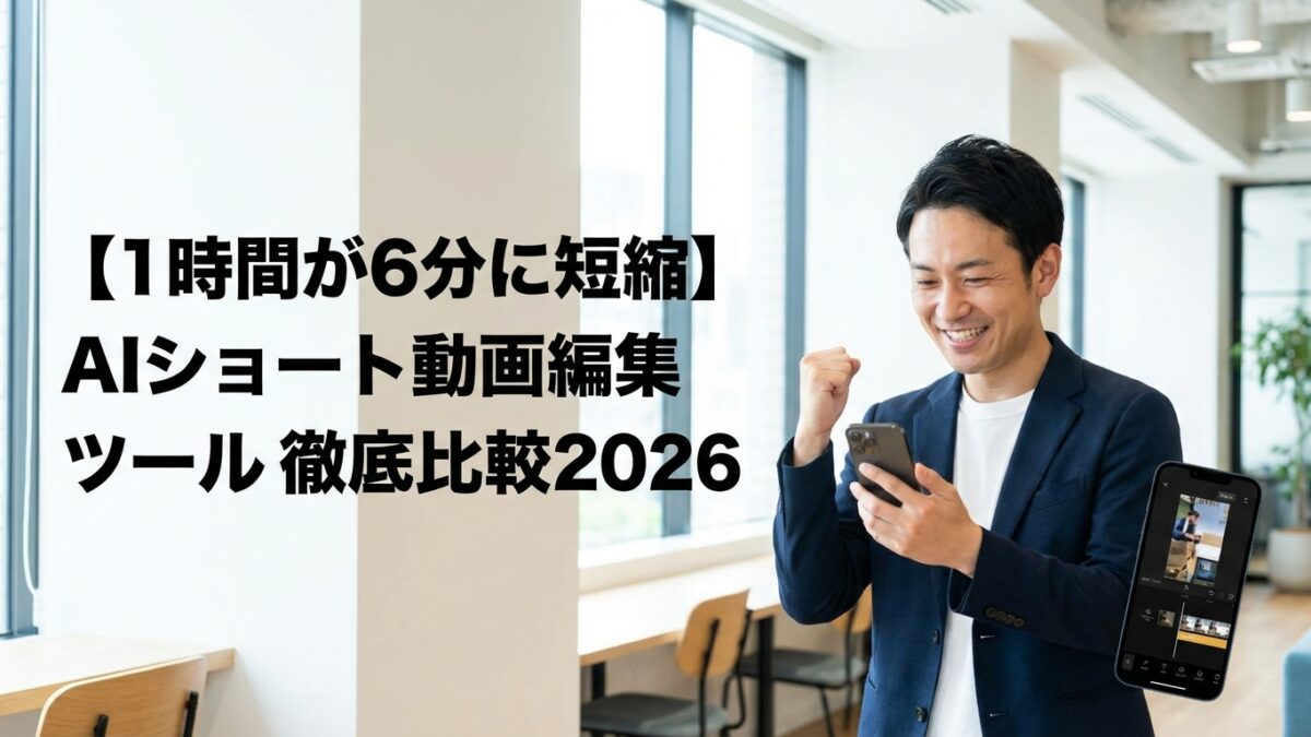 【時間を奪う編集から解放】2026年版・AIで変わるショート動画制作の新常識