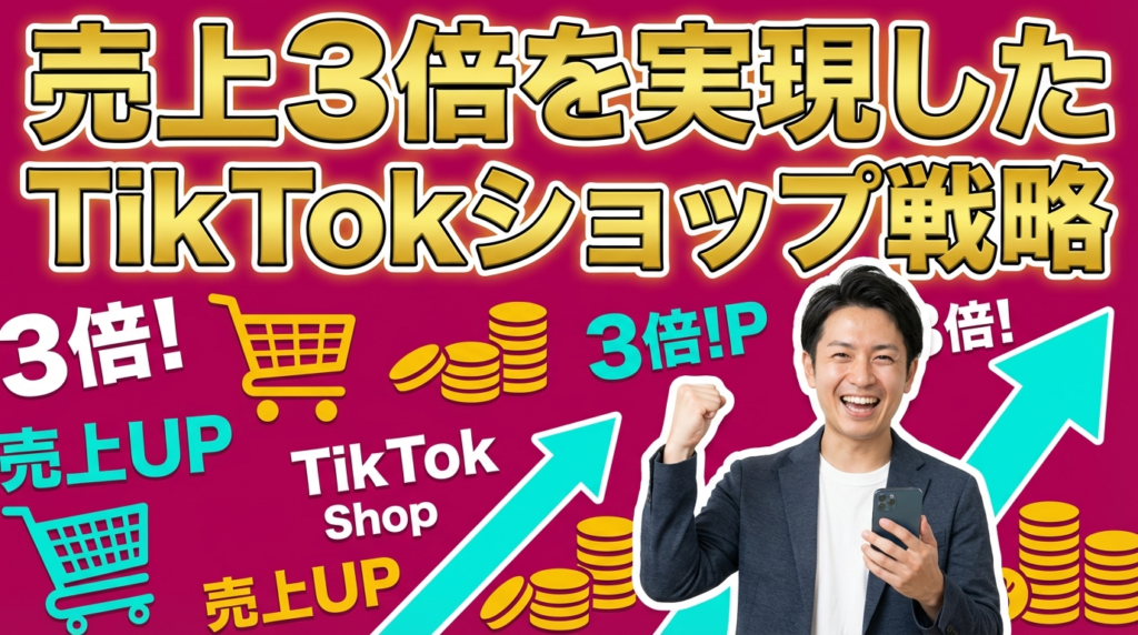 【事例1】売上を3倍にした企業のTikTokショップ戦略