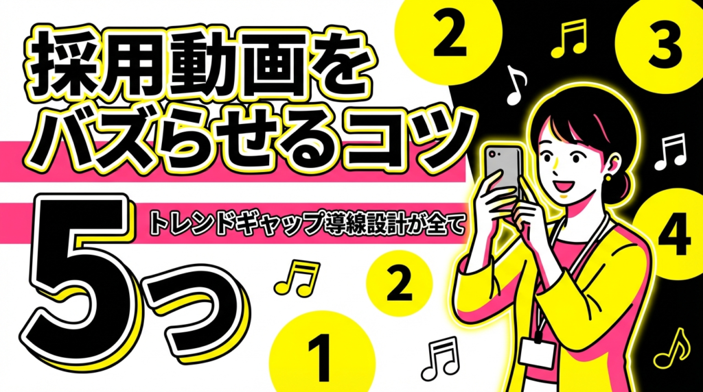 TikTok採用動画をバズらせる5つのコツ