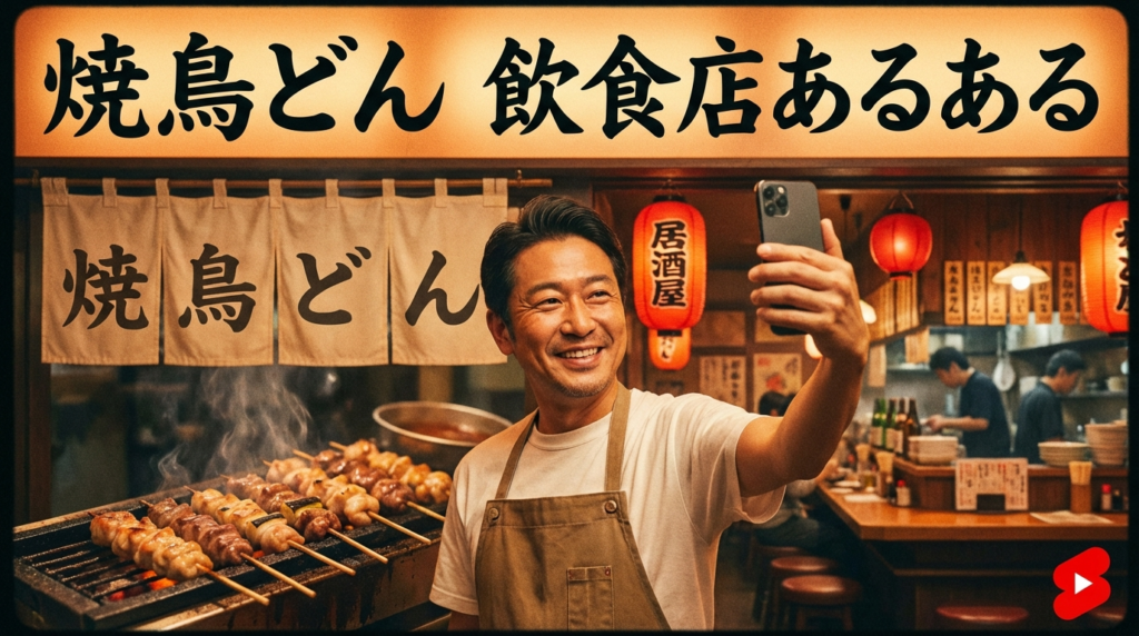 【事例③】焼鳥どん|オーナー自ら登場する「飲食店あるある」動画