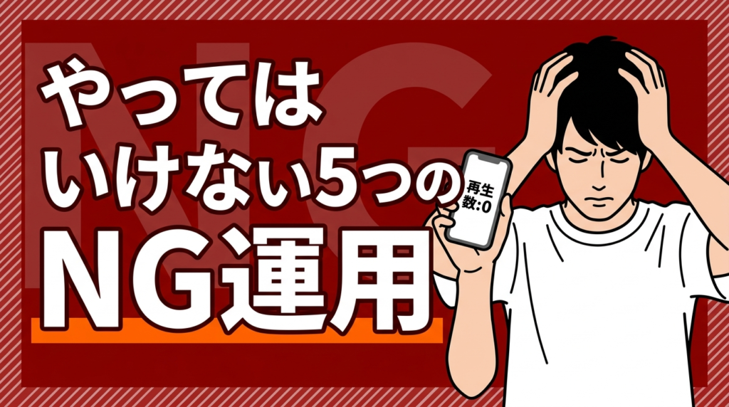 やってはいけない:5つのNG運用