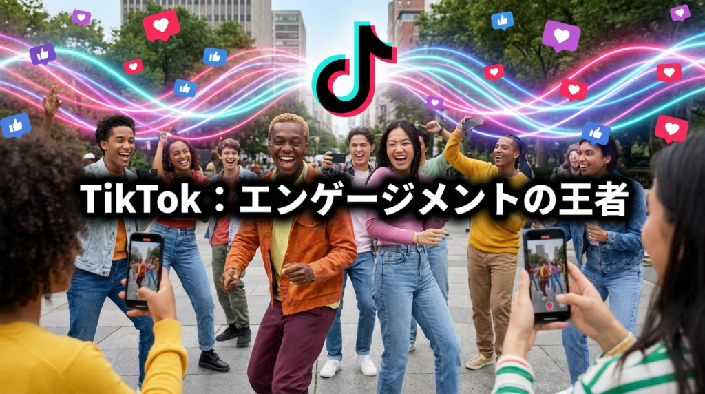 TikTok:「偶然の出会い」が売上を生む、エンゲージメントの王者