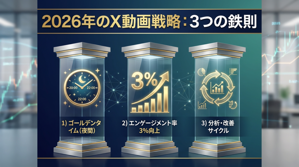 2026年のX動画戦略:3つの鉄則