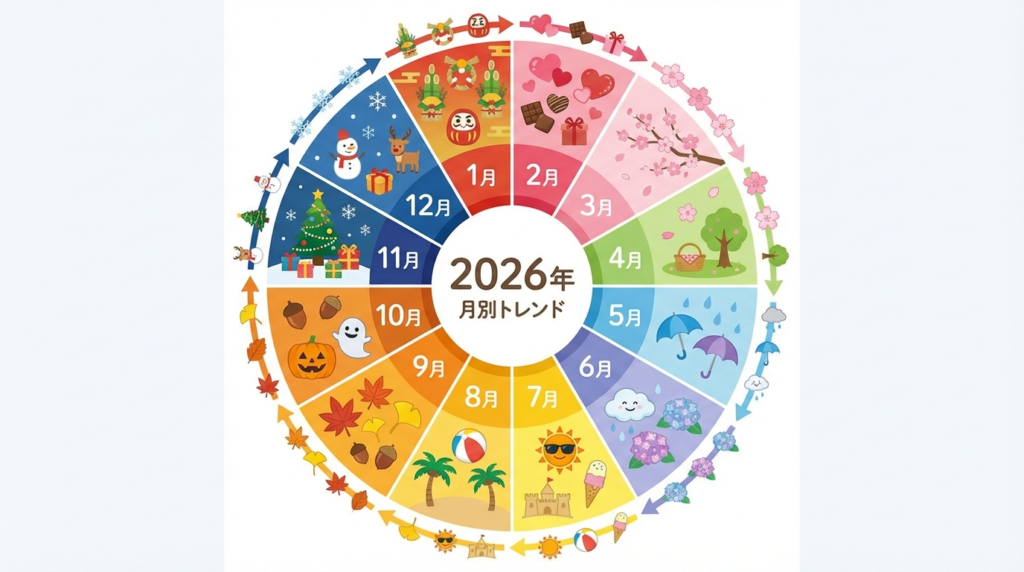 月別トレンドカレンダー：2026年版