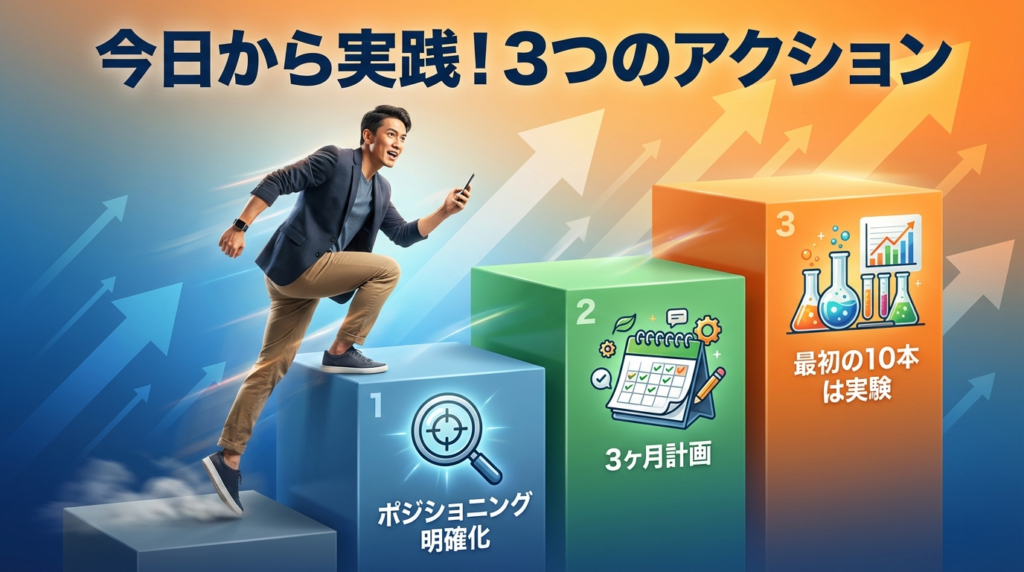 今日から実践できる3つのアクション