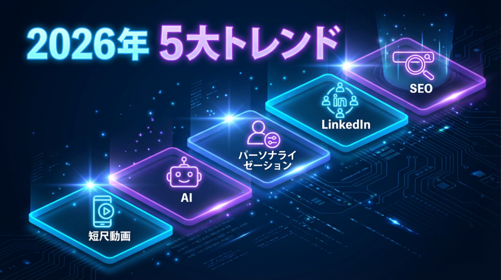 2026年、BtoB動画マーケティングの5大トレンド