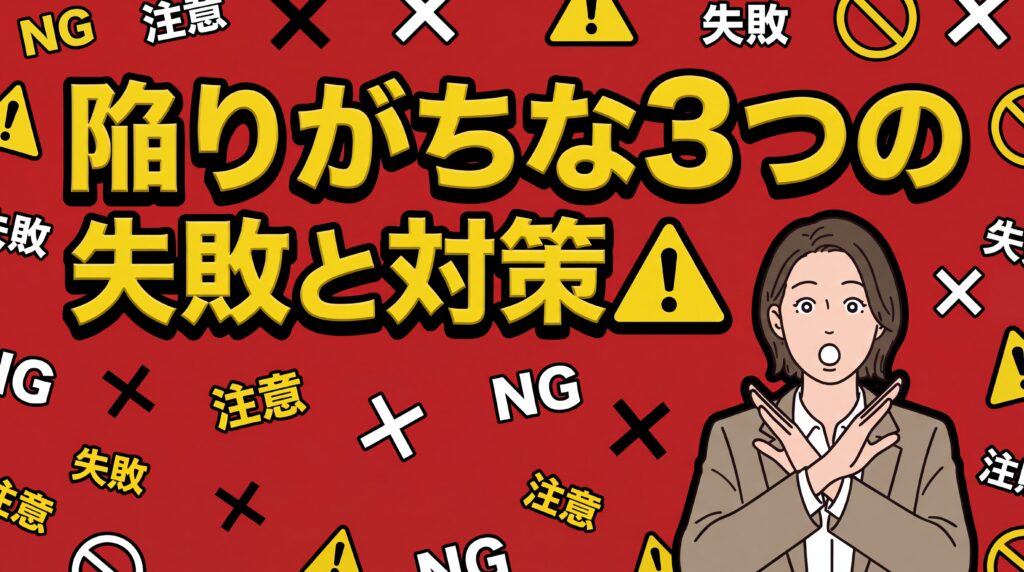 TikTok運用で陥りがちな3つの失敗と対策