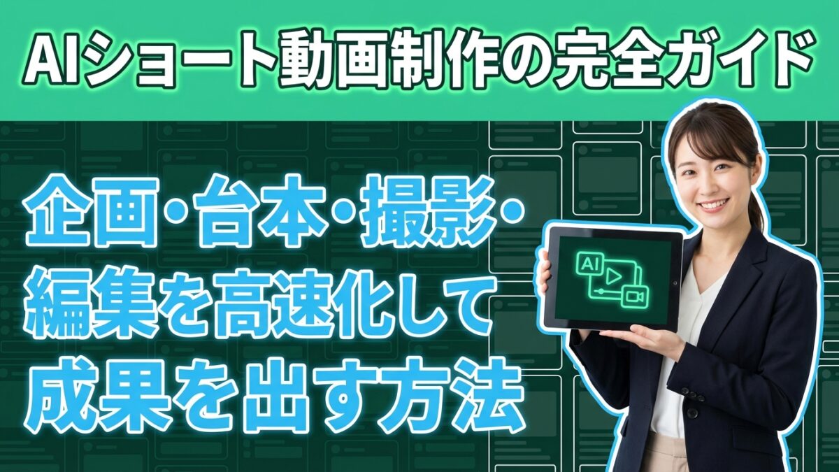 AIショート動画制作の完全ガイド アイキャッチ