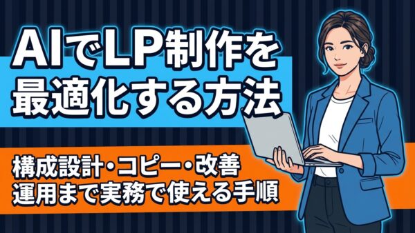 AIでLP制作を最適化する方法｜構成設計・コピー・改善運用まで実務で使える手順