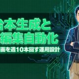 AI台本生成と動画編集自動化 アイキャッチ