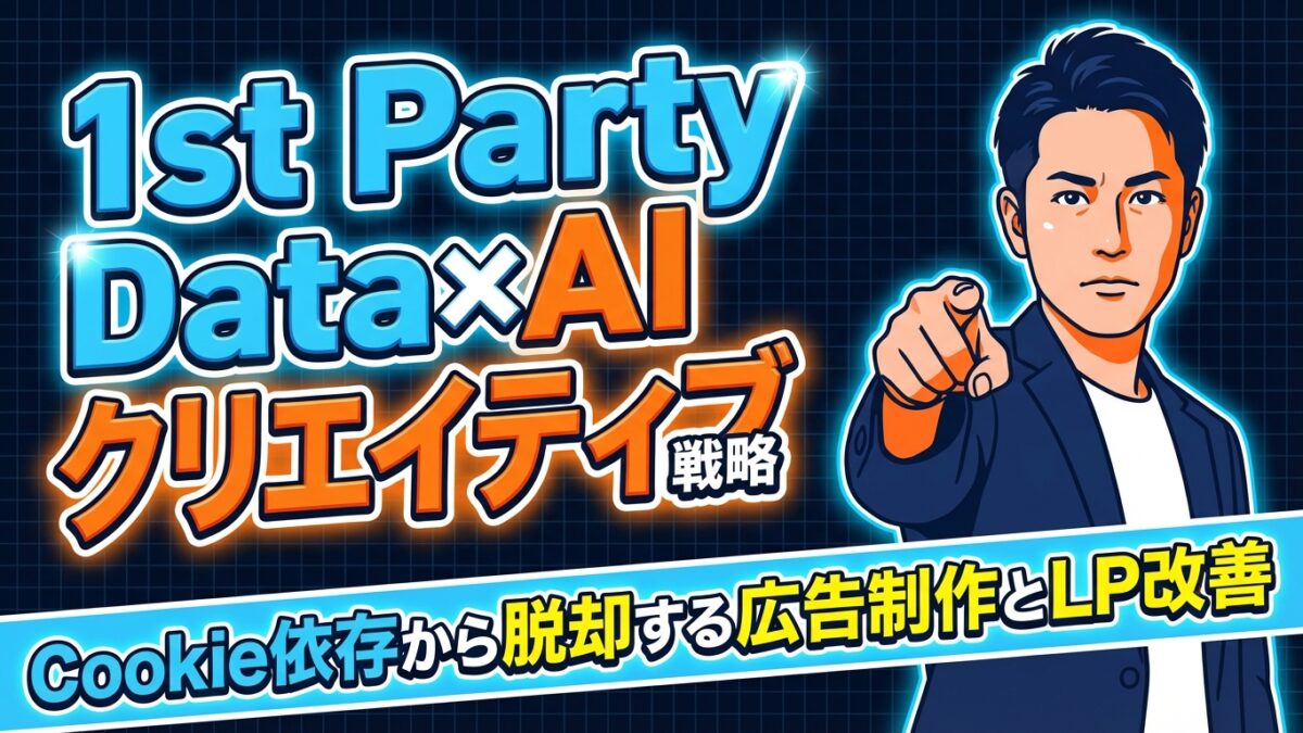 1st Party Data×AIクリエイティブ戦略 アイキャッチ