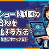 AIでショート動画の冒頭3秒を最適化する方法 アイキャッチ