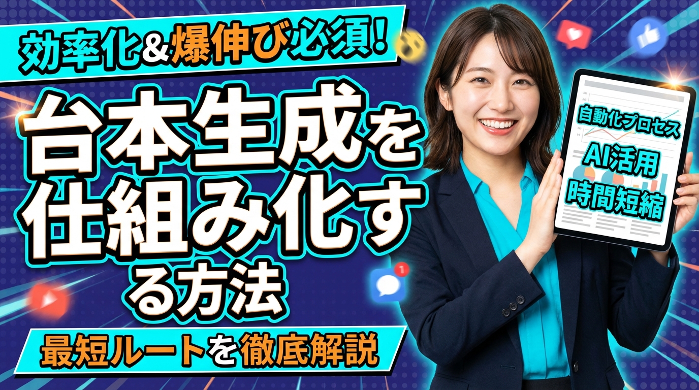 台本生成を仕組み化する方法