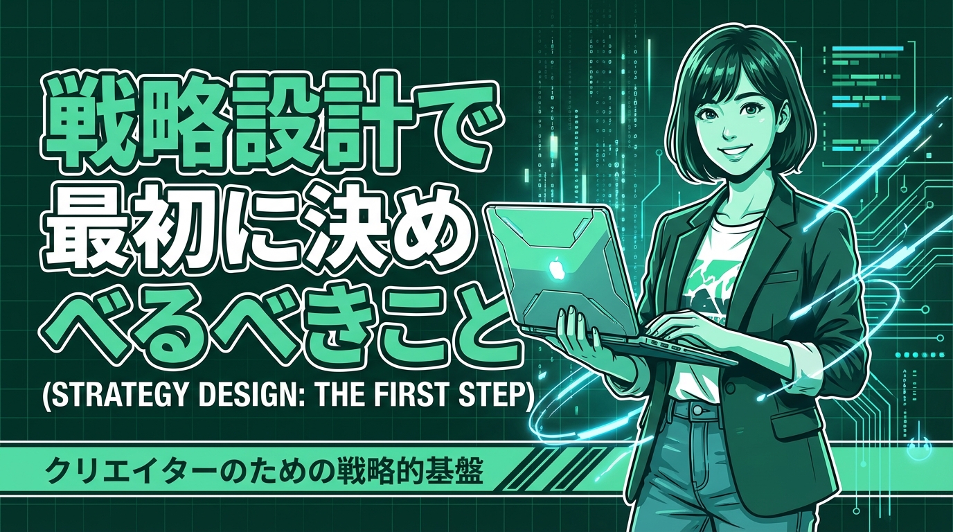 戦略設計で最初に決めるべきこと