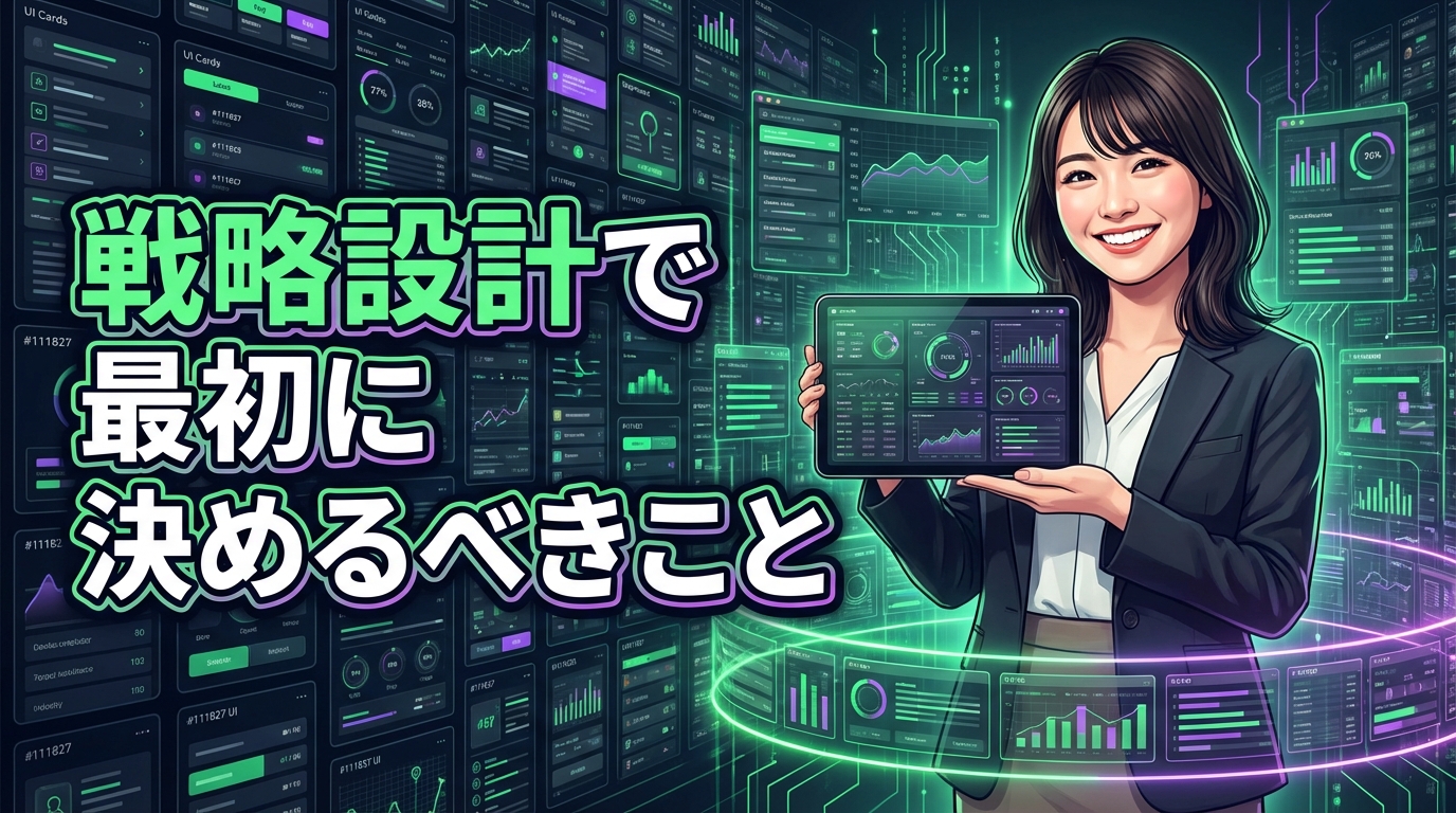 戦略設計で最初に決めるべきこと