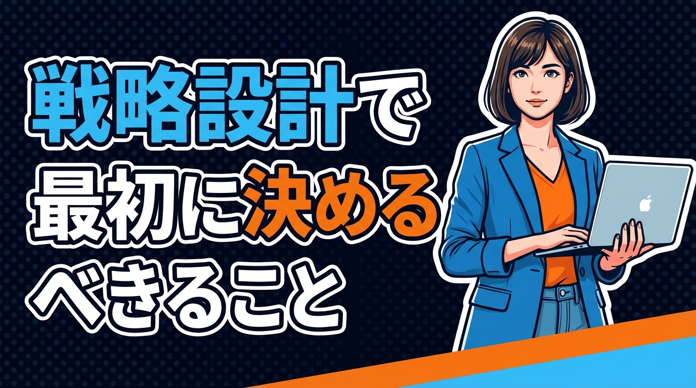 戦略設計で最初に決めるべきこと