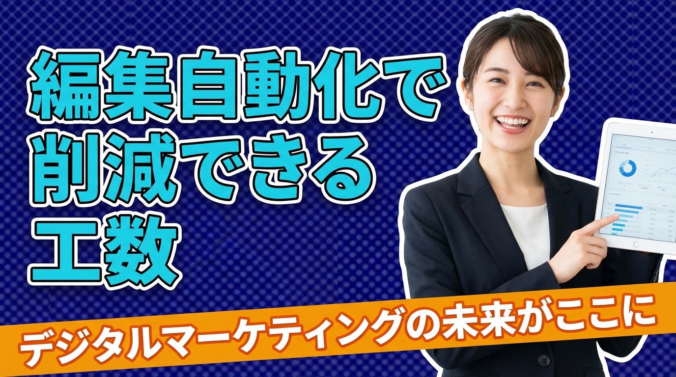 編集自動化で削減できる工数