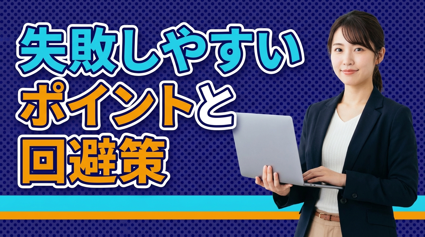 失敗しやすいポイントと回避策