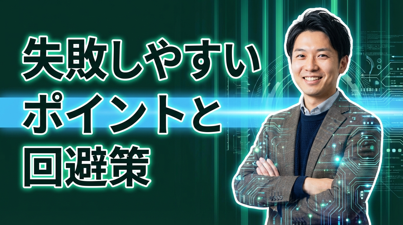 失敗しやすいポイントと回避策